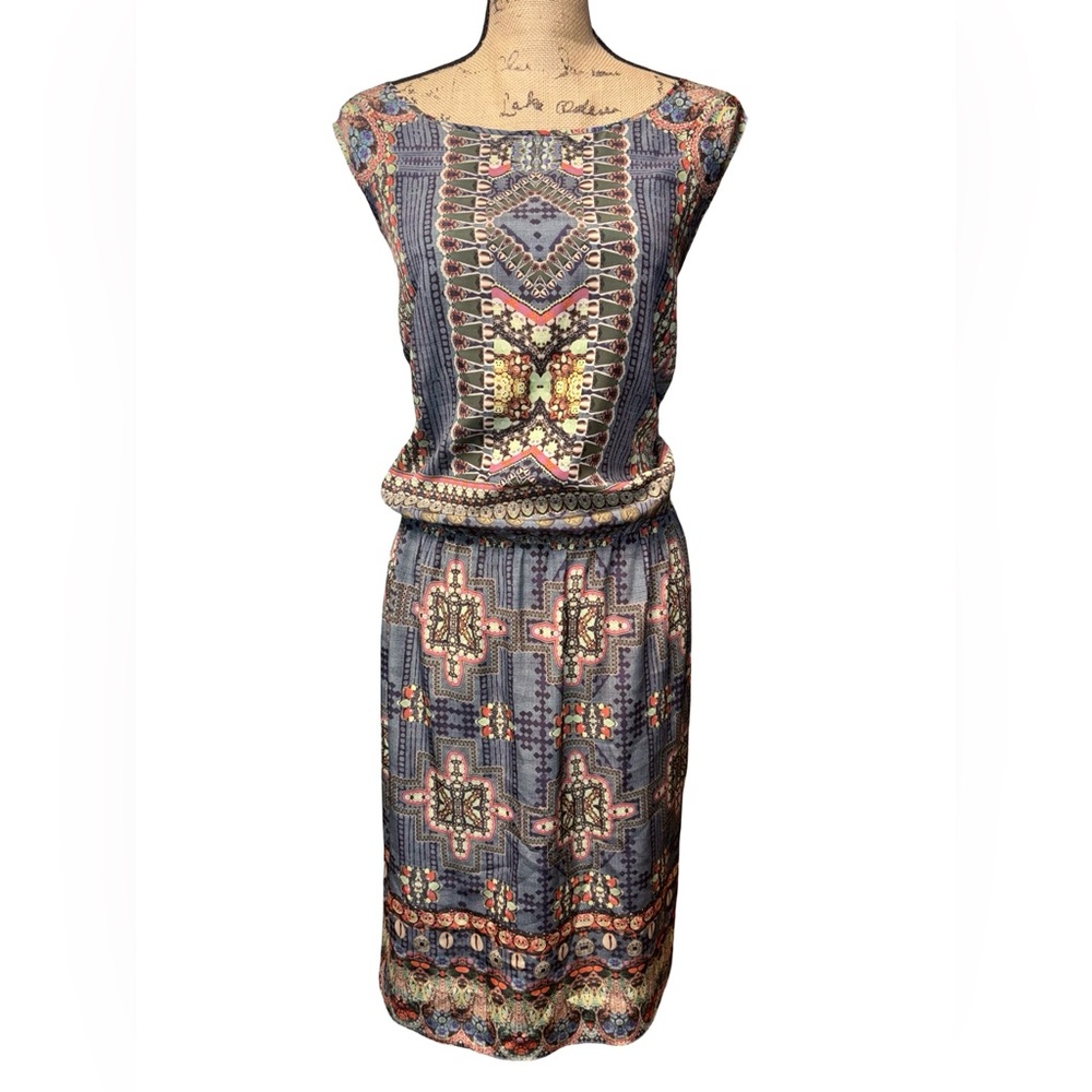 HEMANT & NANDITA Vibrant Boho Patterned Mini Dress Women’s size 1 X